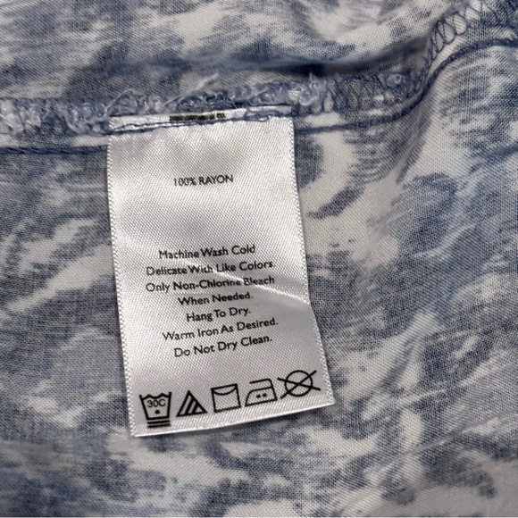 Eddie Bauer Ikat Print Drawstring Skirt w/Pockets | M but runs big | EUC - Picture 6 of 6